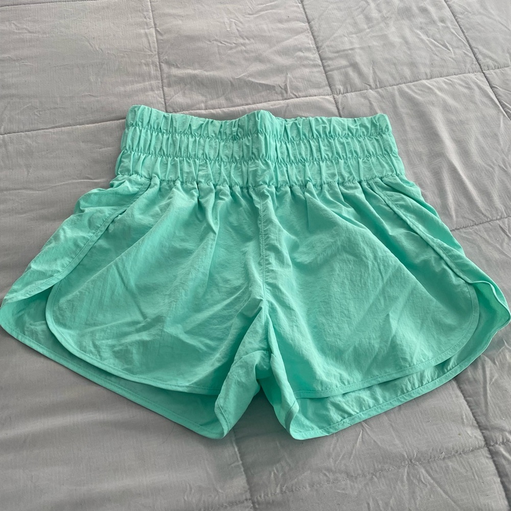 Emma Windbreaker Smocked Waist Shorts
- Mint size medium
